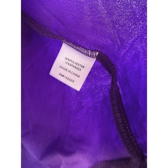 Ranch Dressn Velvet Western Shirt Purple Pearl Snap Rodeo Country Cowgirl XL - Picture 8 of 12